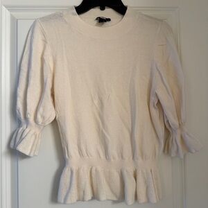 PAIGE Ivory Knit Sweater